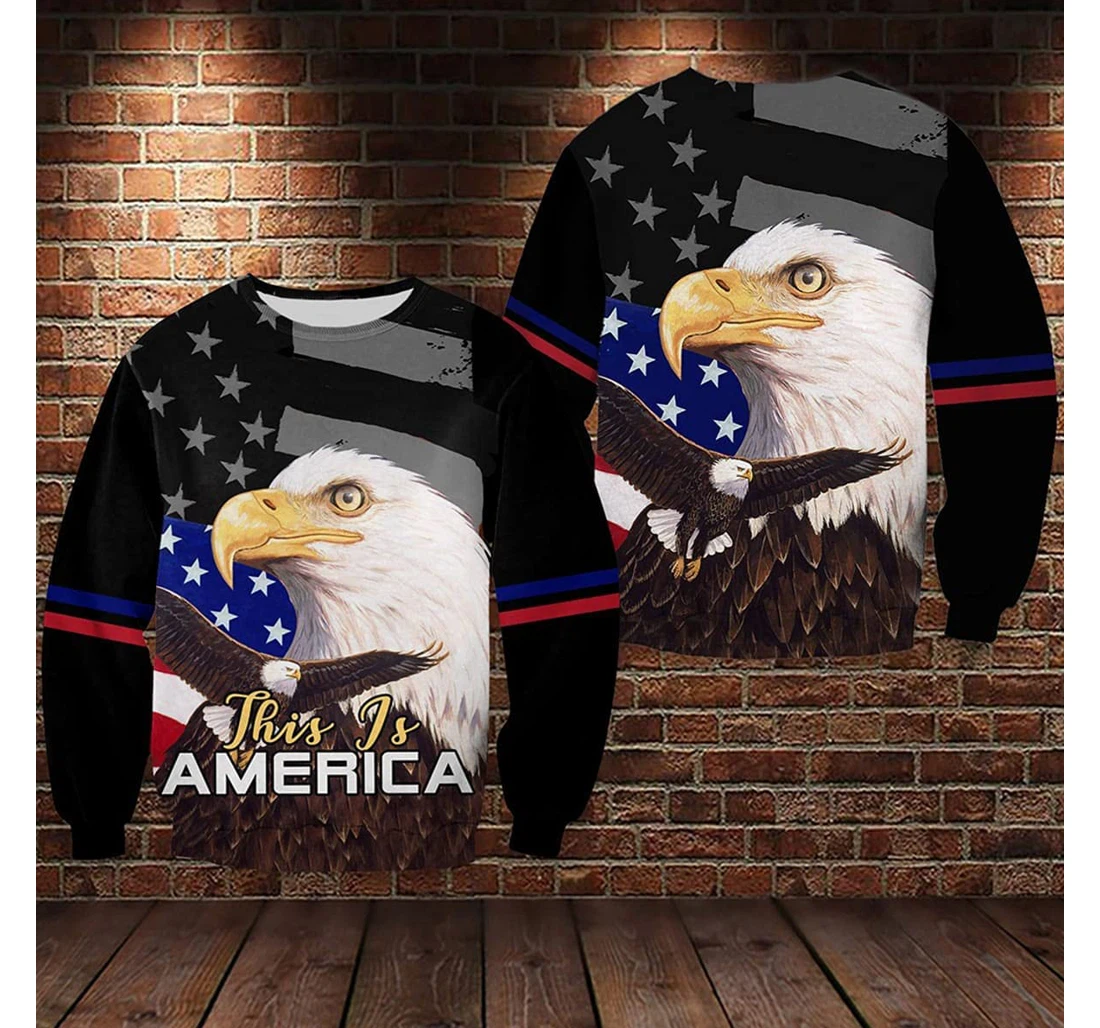 T-Shirt, Hoodie - American Eagle This Is My Country 3D Printed