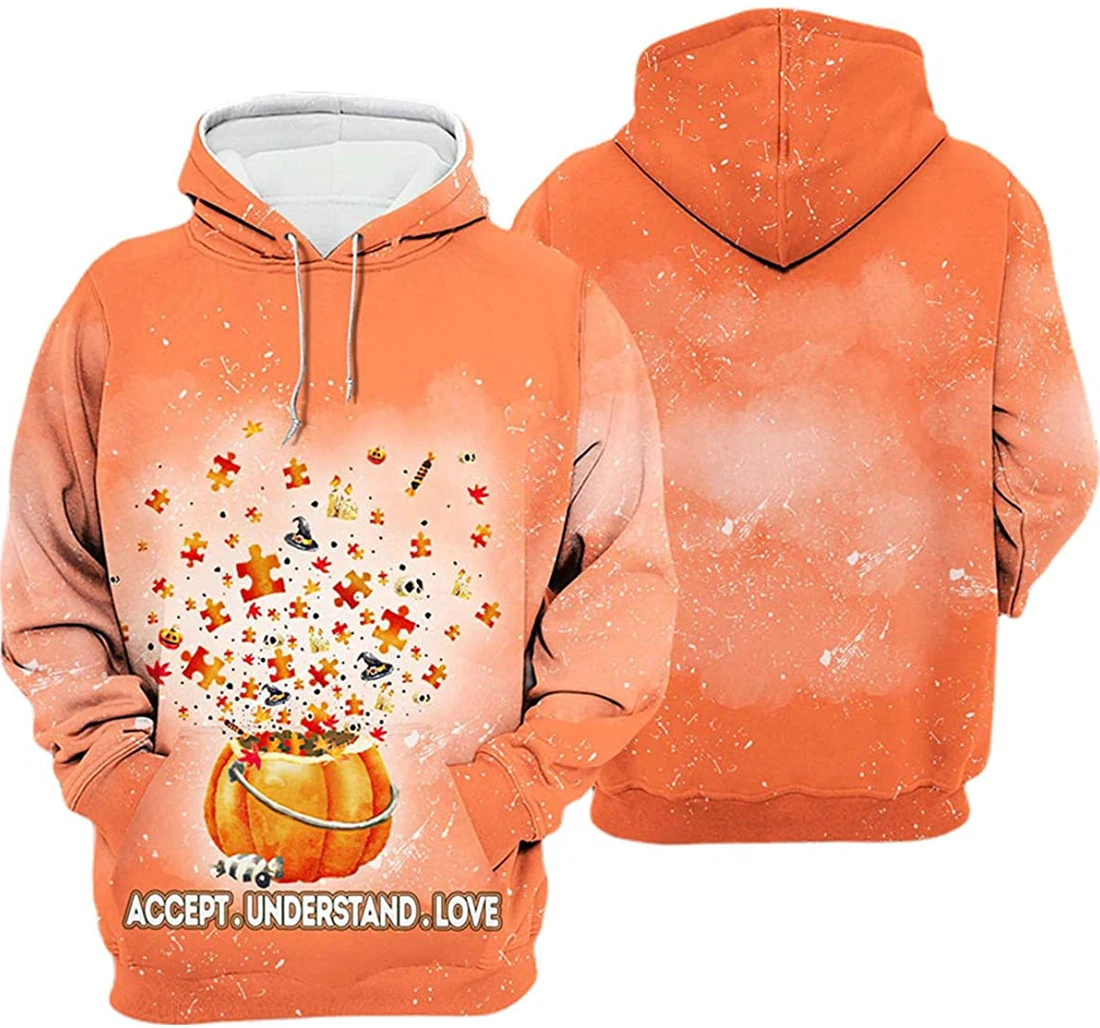 Asd Magic Pumpkin Halloween - 3D Printed Pullover Hoodie