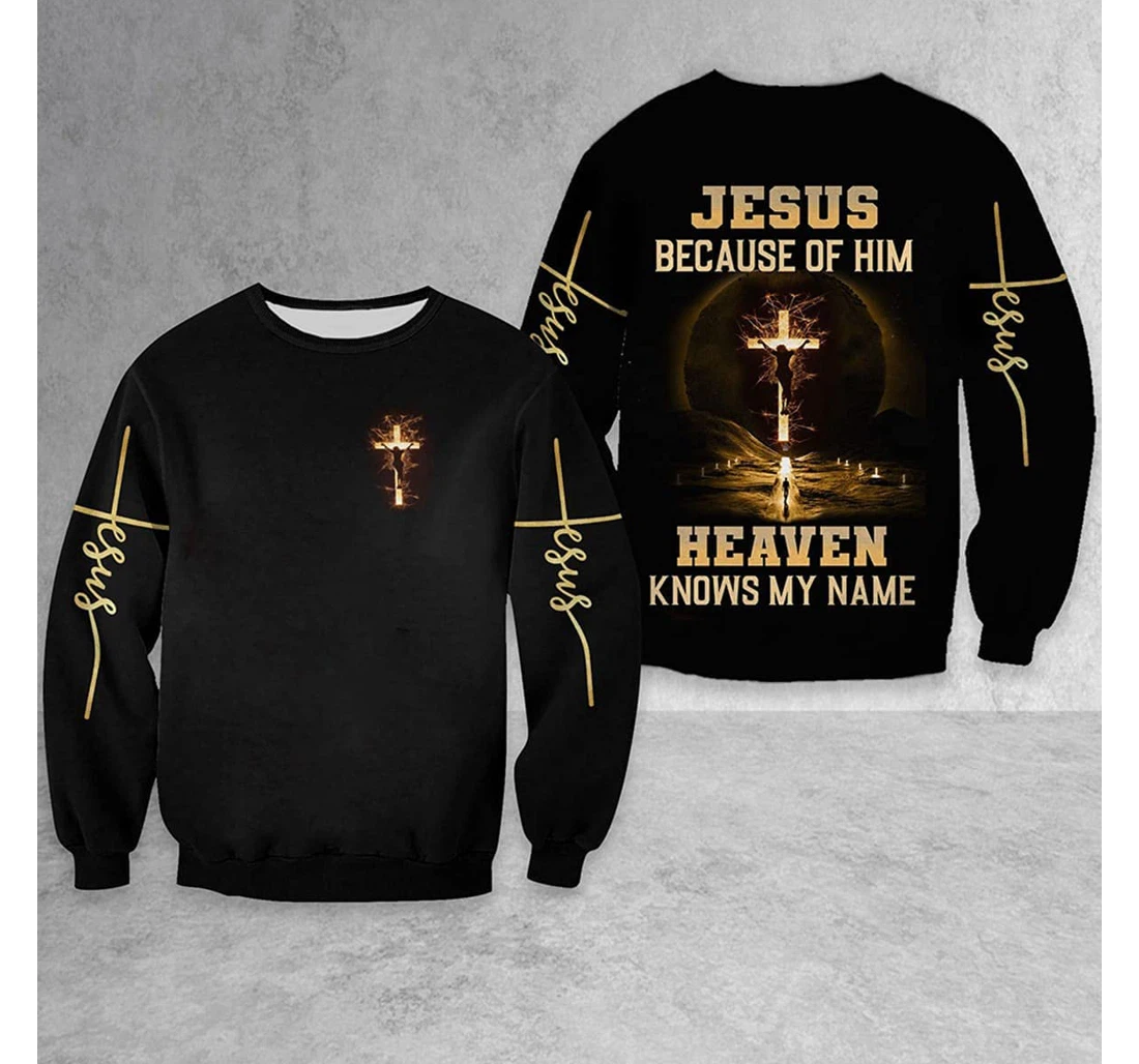 T-Shirt, Hoodie - Jesus Heaven Knows My Name 3D Printed