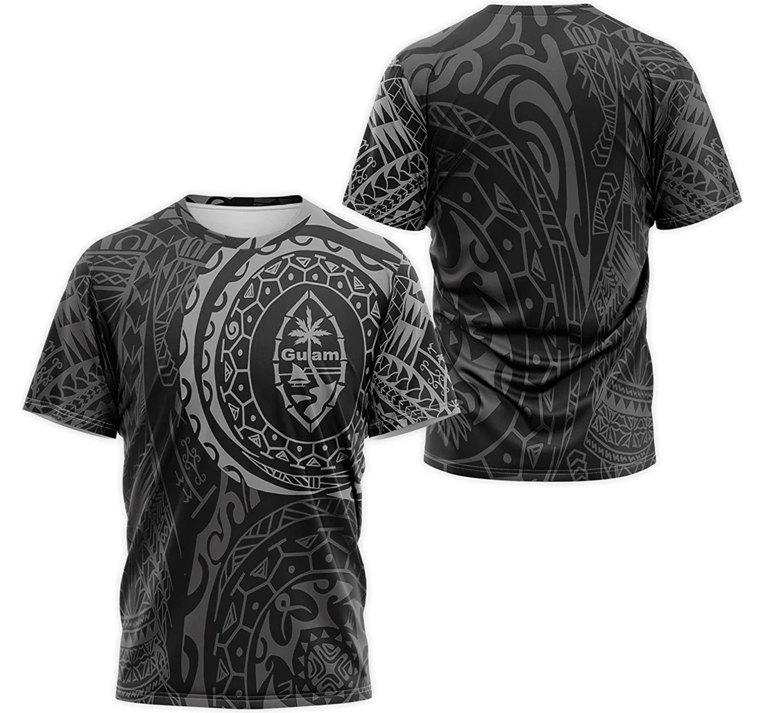 T-Shirt, Hoodie - Guam Pattern Tribal Tattoo 3D Printed