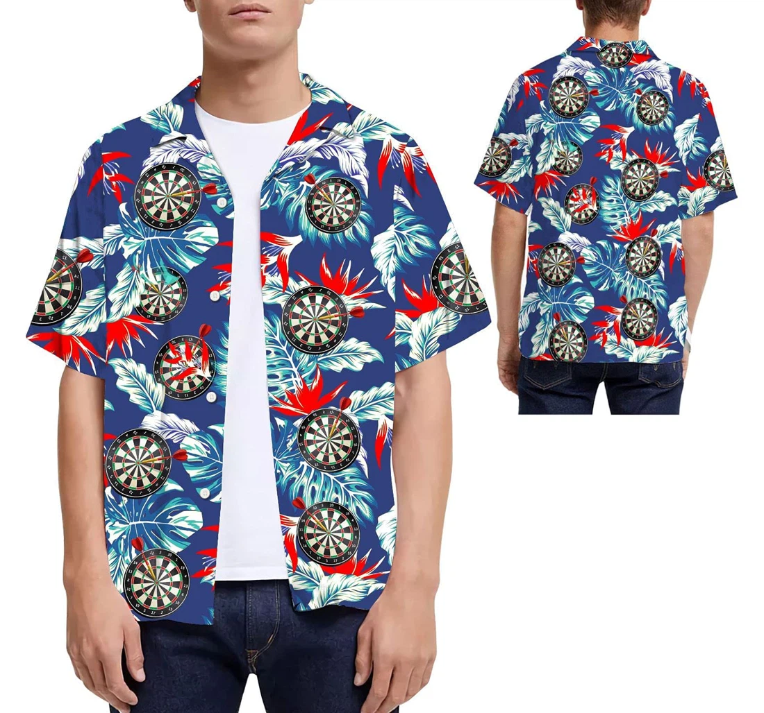 Darts Sport Lovers In Daily Life Hawaiian Shirt, Button Up Aloha Shirt For Men, Women