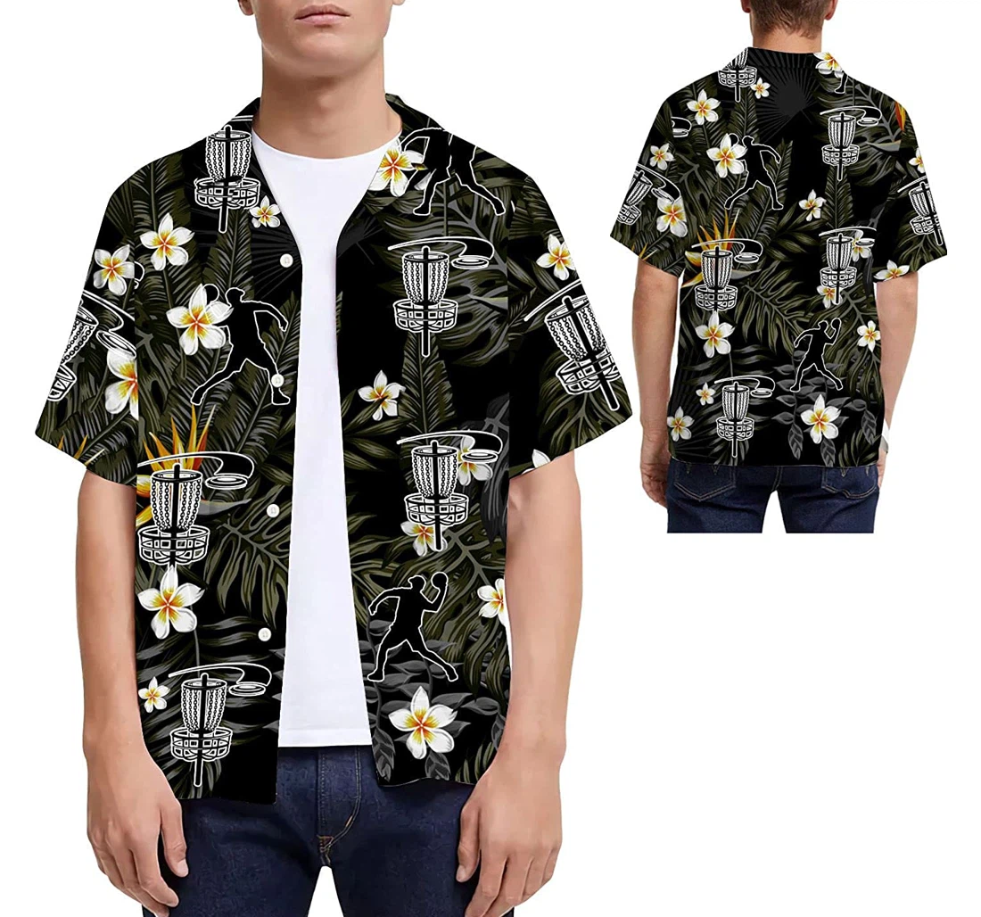 Disc Golf Flowers Disc Golfers Hawaiian Shirt, Button Up Aloha Shirt For Men, Women