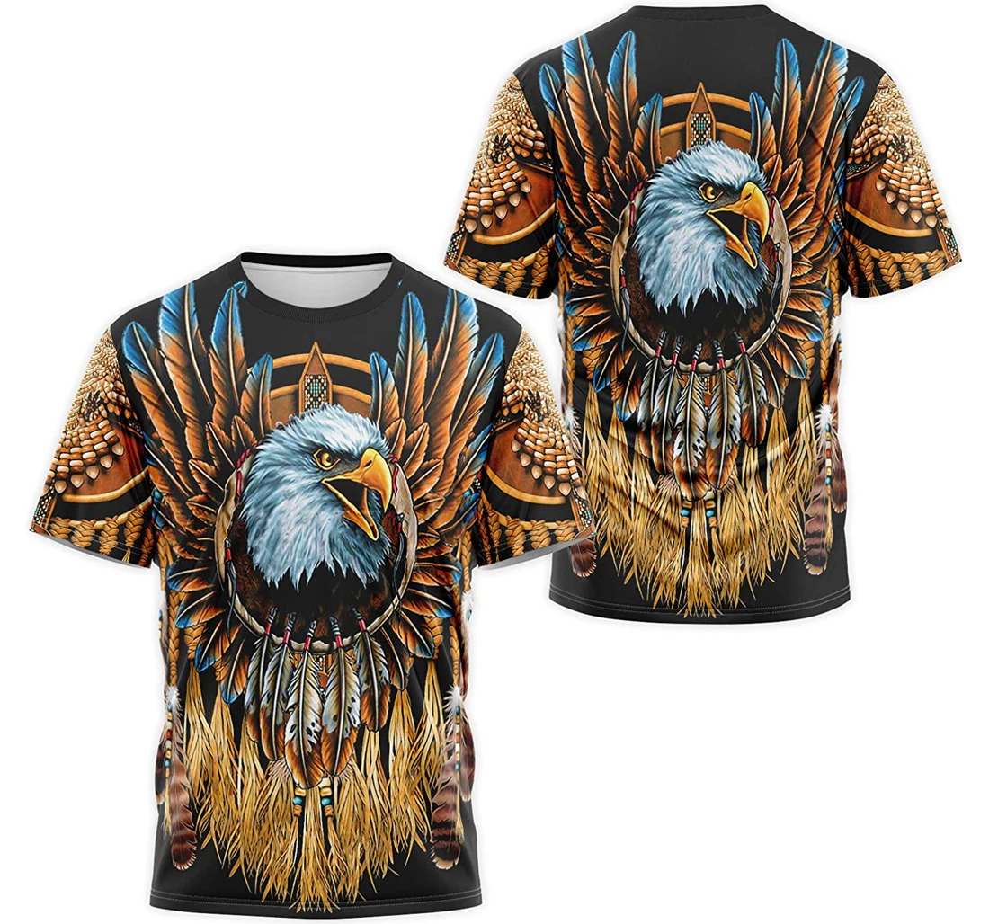 T-Shirt, Hoodie - Native American Eagle Dreamcatcher 3D Printed