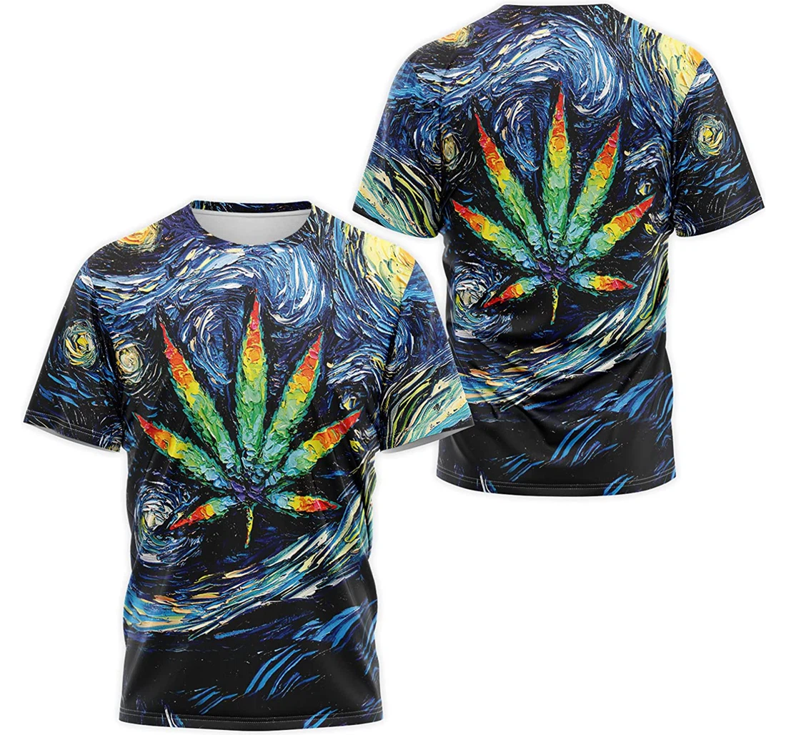 T-Shirt, Hoodie - Weed Canabis Oil Painting 3D Printed