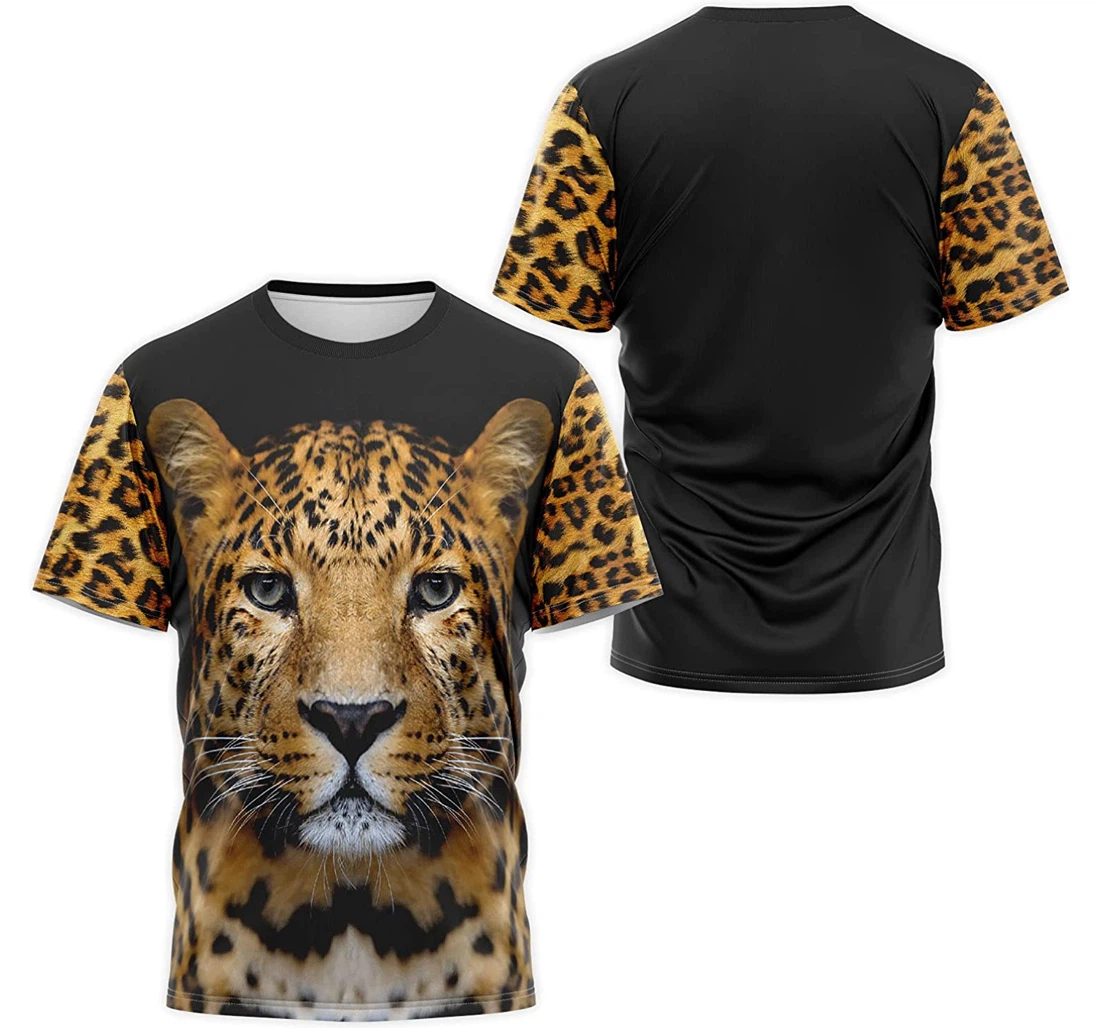 T-Shirt, Hoodie - Leopard Cheetah Face 3D Printed