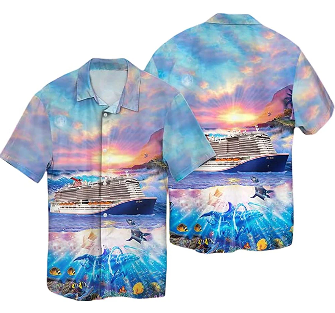 Personalized Cruise Beautiful Nature Lover Hoodie, T-shirt, Sweatshirt Hawaiian Shirt, Button Up Aloha Shirt For Men, Women