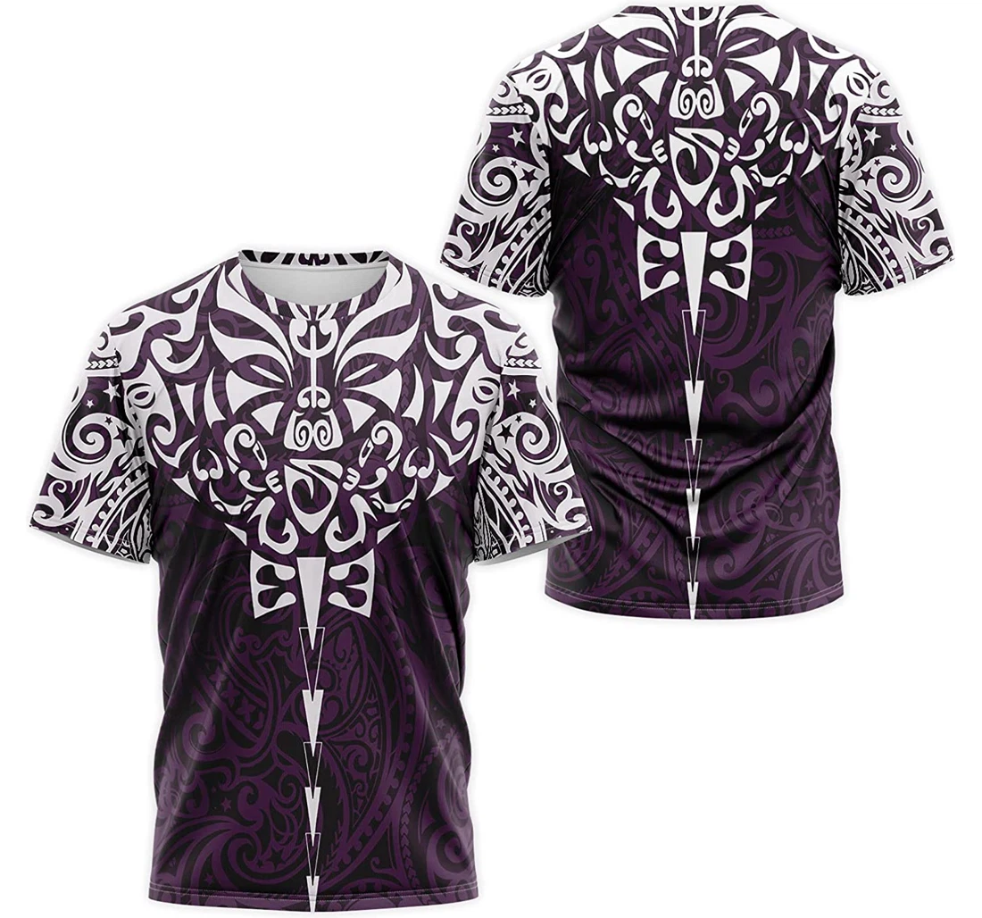 T-Shirt, Hoodie - Purple White Mandala Bandana Pattern 3D Printed