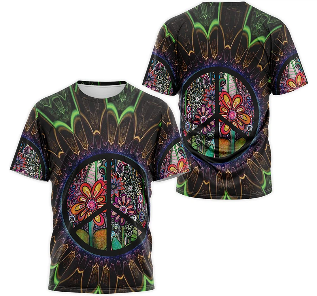 T-Shirt, Hoodie - Hippie Flower Floral 3D Printed