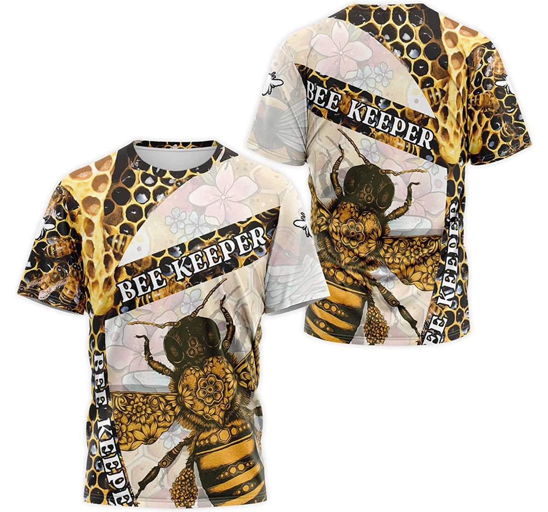 T-Shirt, Hoodie - Bee Keeper Hive Flower 3D Printed