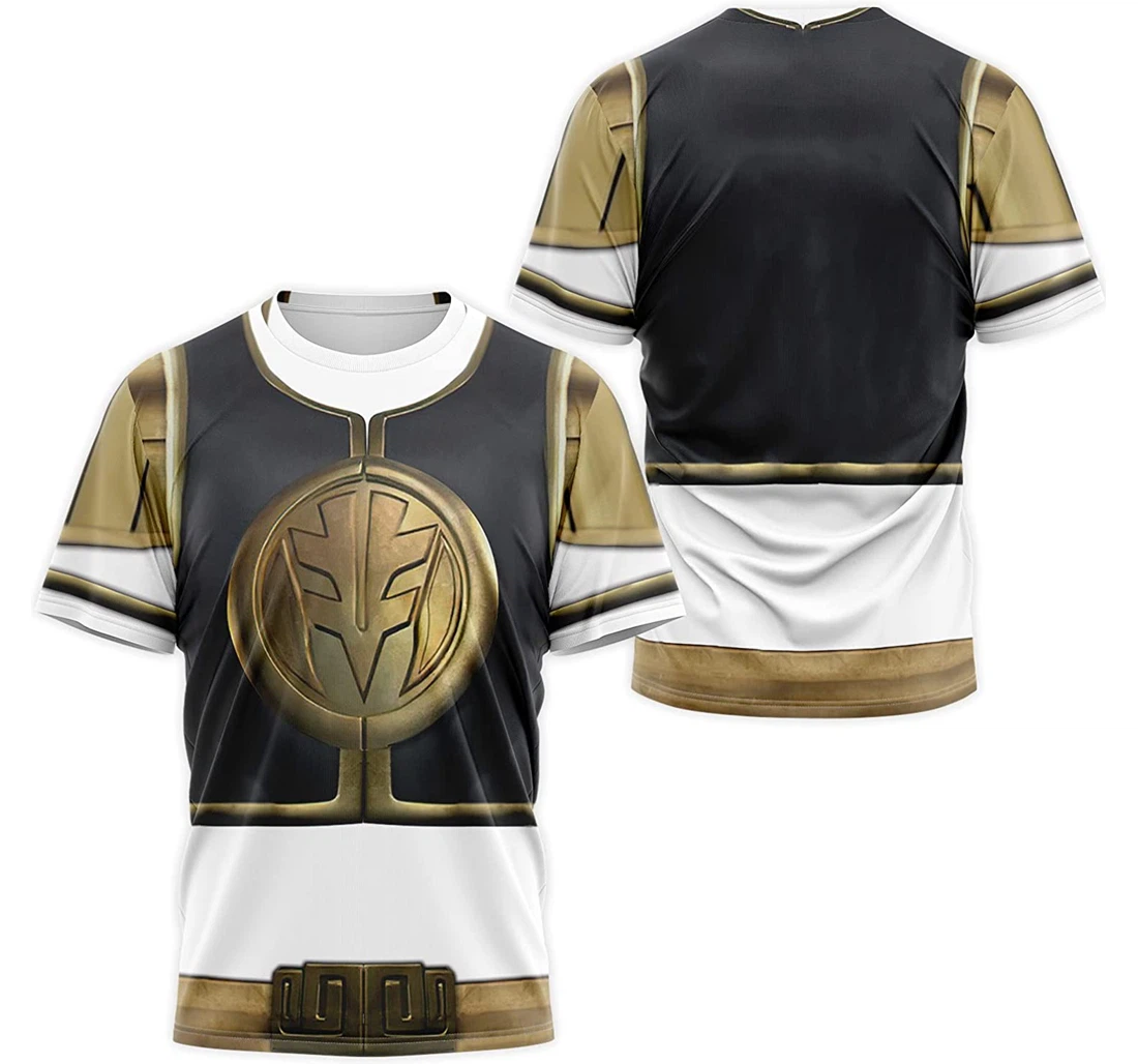 T-Shirt, Hoodie - White Ranger Cosplay Costume 3D Printed