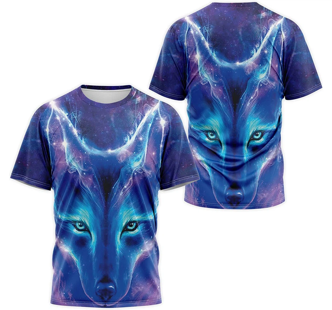 T-Shirt, Hoodie - Night Sky Wolf Galaxy 3D Printed