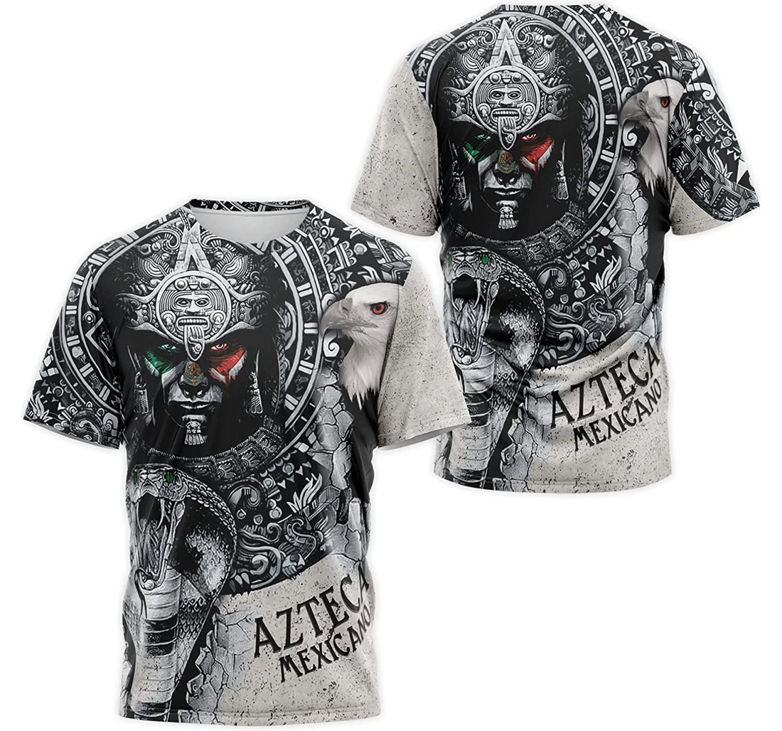 T-Shirt, Hoodie - Mexicano Azteca Eagle Cobra Mayan Warriors 3D Printed