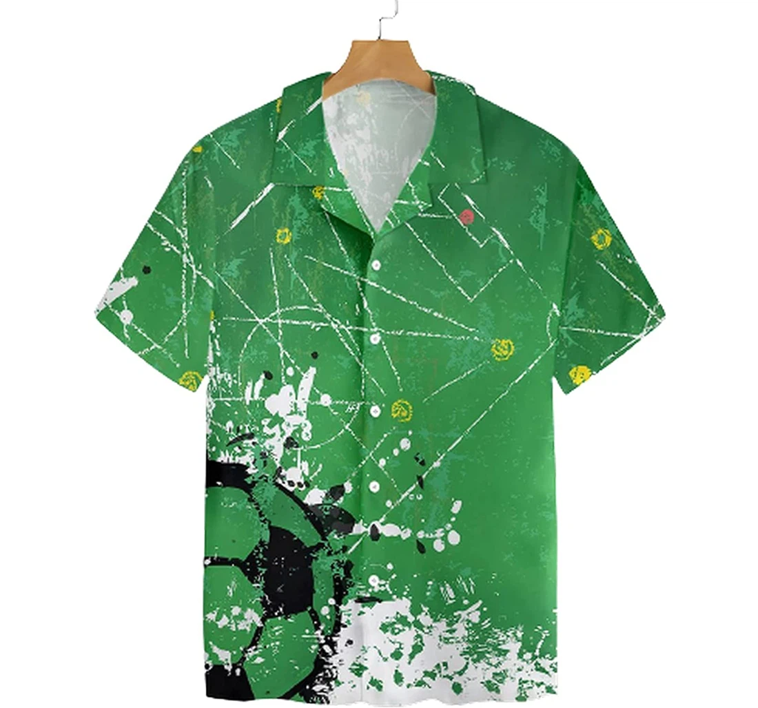 Soccer Soft Beach Full Prints Hawaiian Shirt, Button Up Aloha Shirt For Men, Women