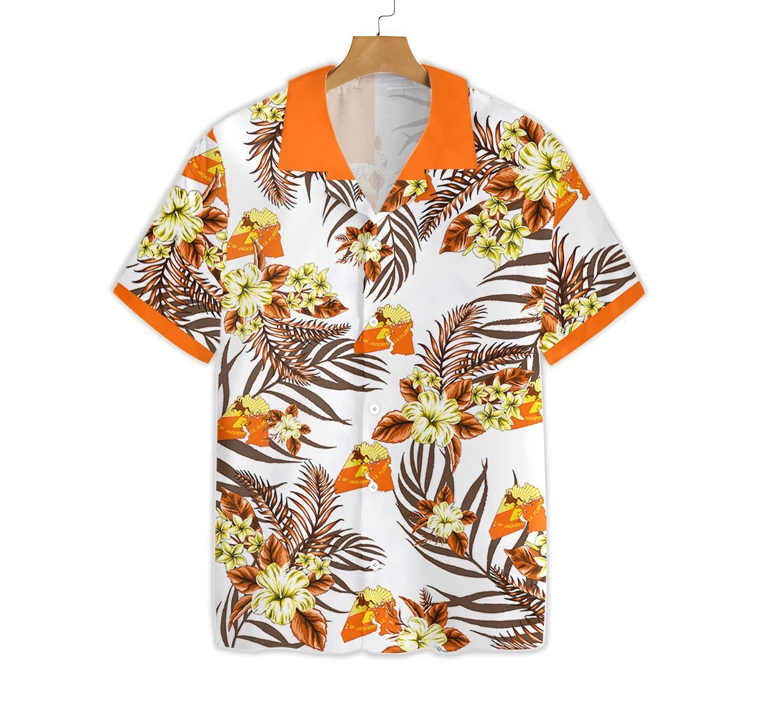 Jacksonville Proud Hawaiian Shirt, Button Up Aloha Shirt For Men, Women