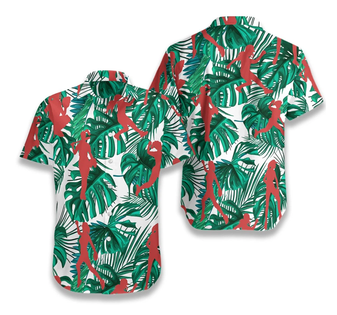 Softball Hawaiian Shirt, Button Up Aloha Shirt For Men, Women