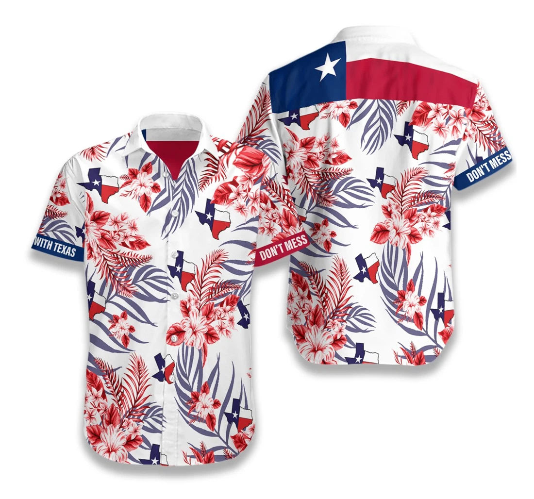 Texas Proud Hawaiian Shirt, Button Up Aloha Shirt For Men, Women