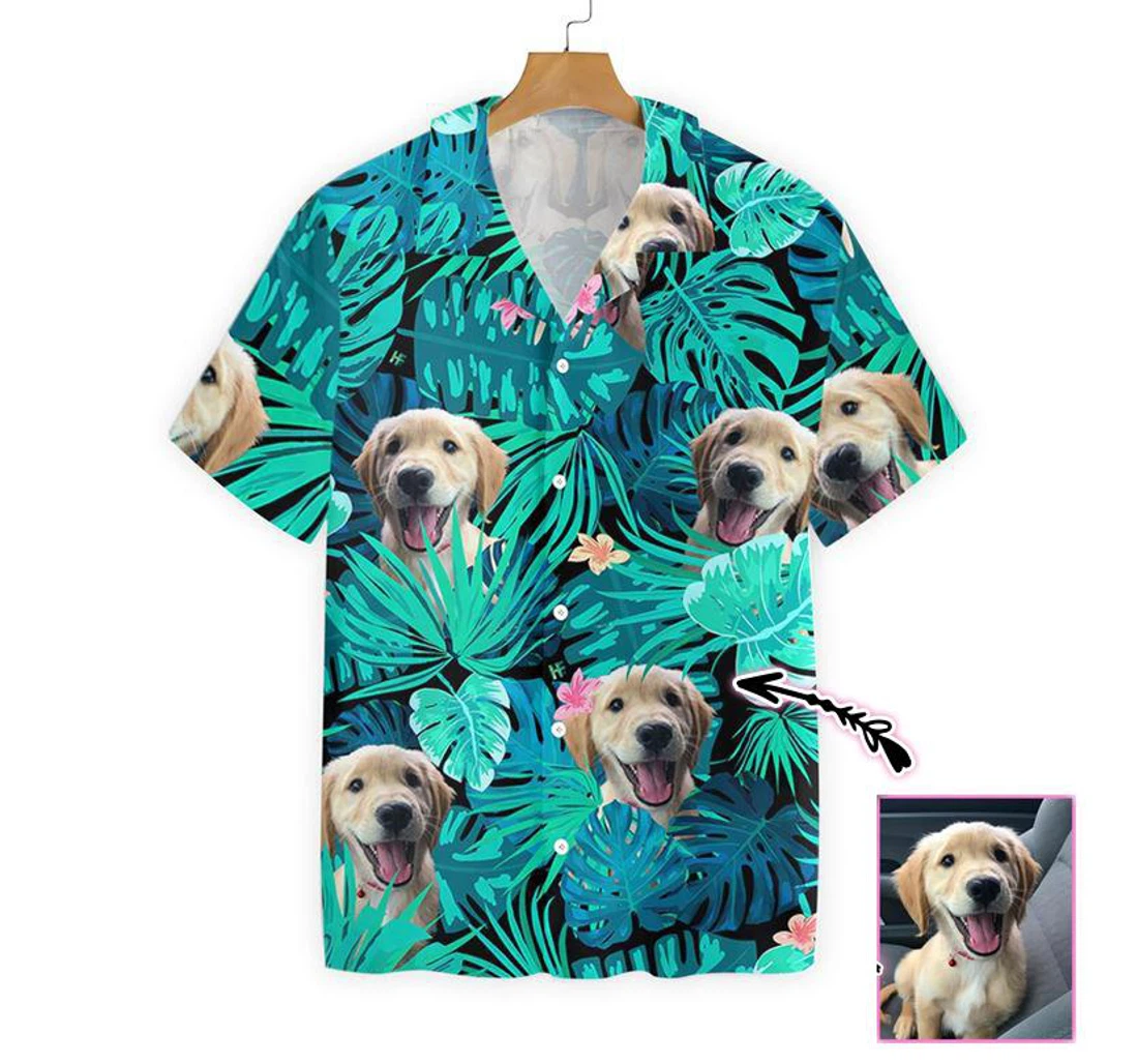 Dog Custom Hawaiian Shirt, Button Up Aloha Shirt For Men, Women