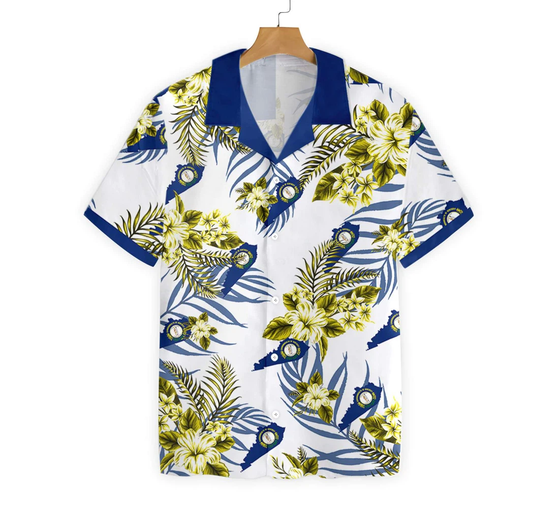 Kentucky Proud Hawaiian Shirt, Button Up Aloha Shirt For Men, Women