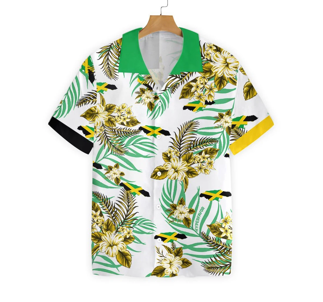 Jamaica Proud Hawaiian Shirt, Button Up Aloha Shirt For Men, Women