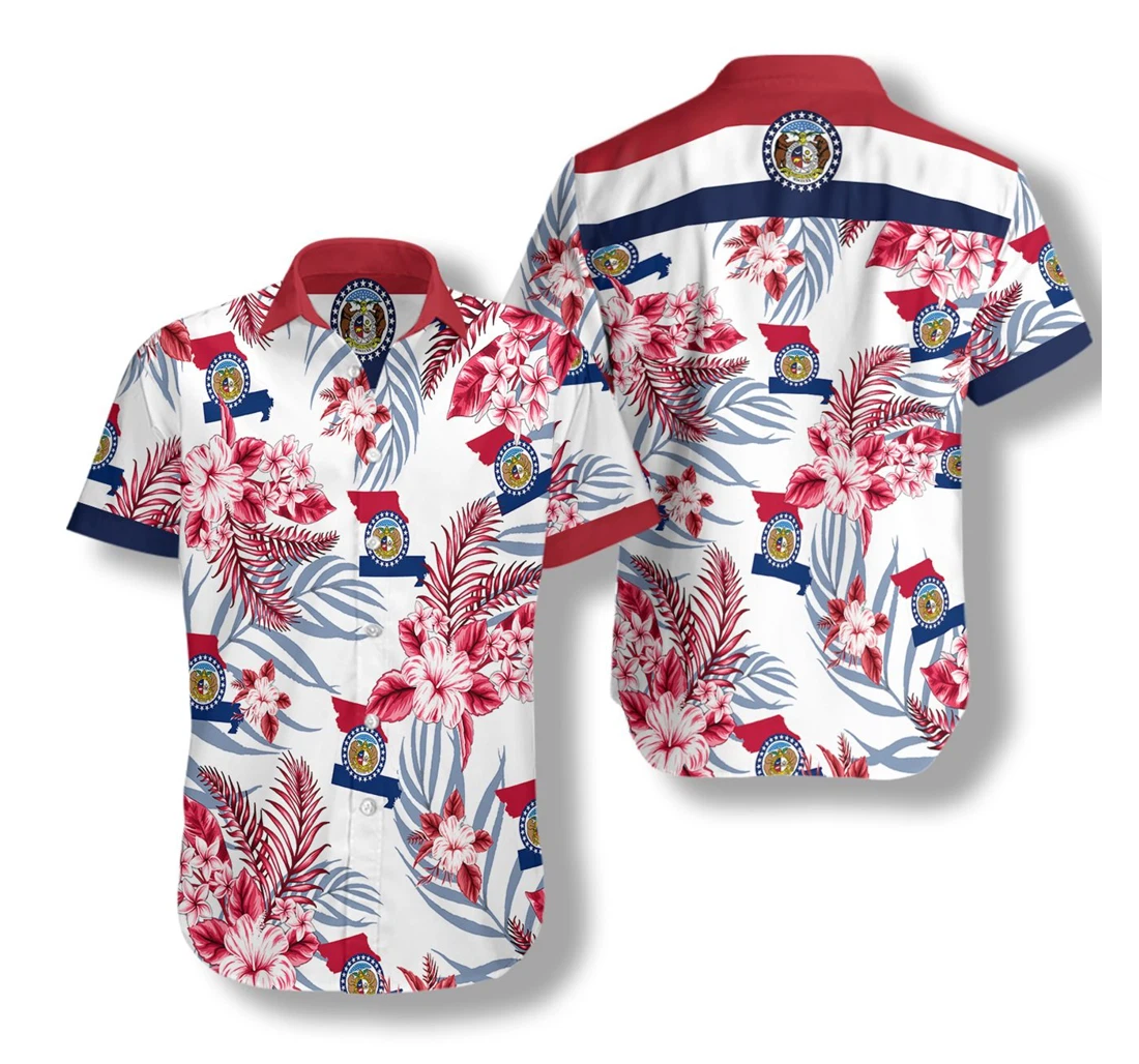 Missouri Proud Hawaiian Shirt, Button Up Aloha Shirt For Men, Women