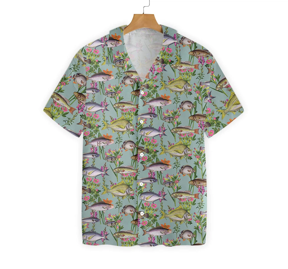 Dumb Face Fishy Fishy Fish Hawaiian Shirt, Button Up Aloha Shirt For Men, Women