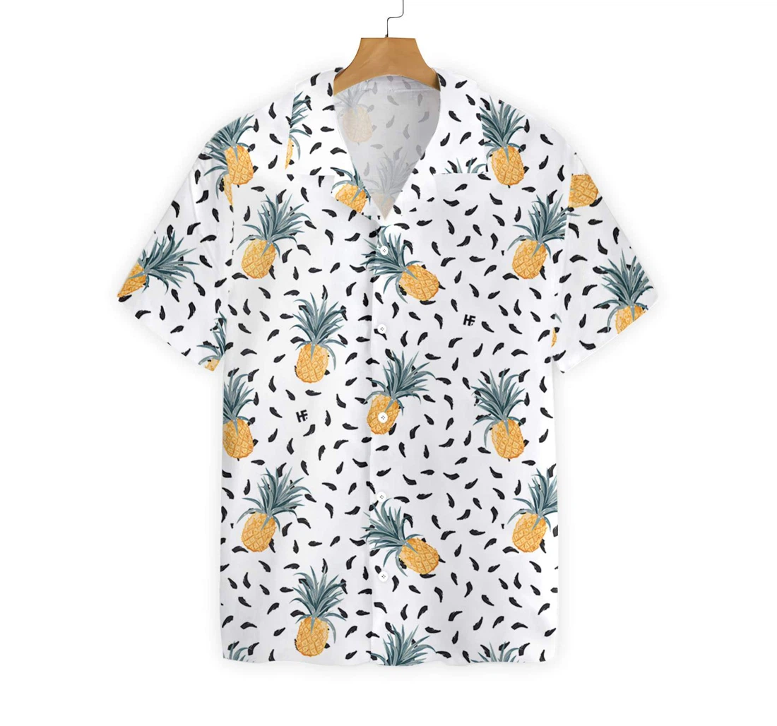 Pineapple Pattern V2 Hawaiian Shirt, Button Up Aloha Shirt For Men, Women