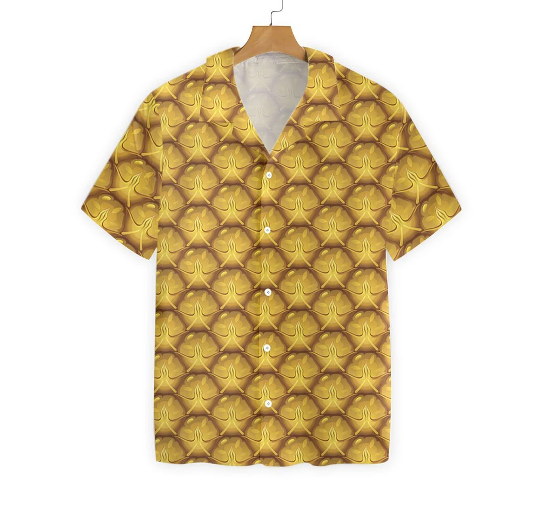 Pineapple Pattern V9 Hawaiian Shirt, Button Up Aloha Shirt For Men, Women