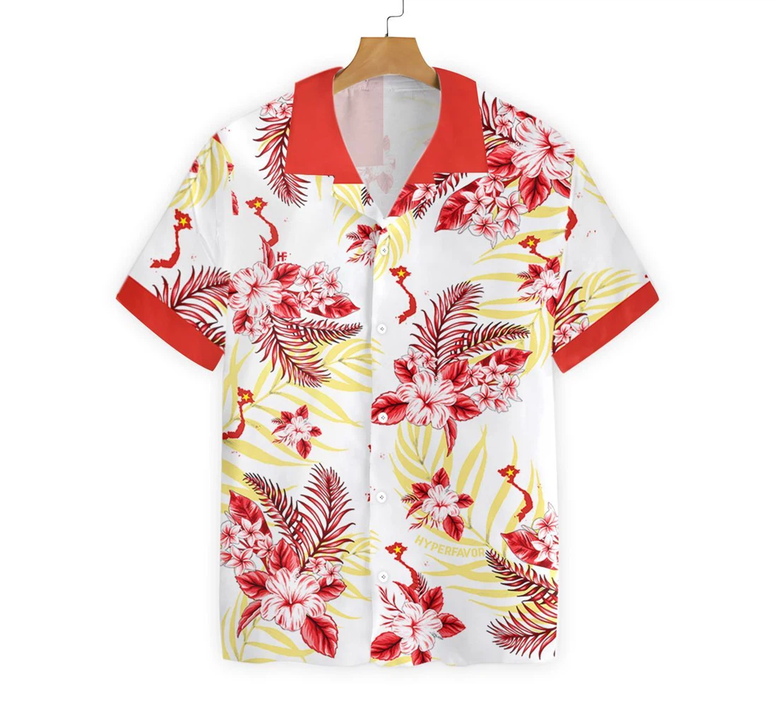 Vietnam Hawaiian Shirt, Button Up Aloha Shirt For Men, Women