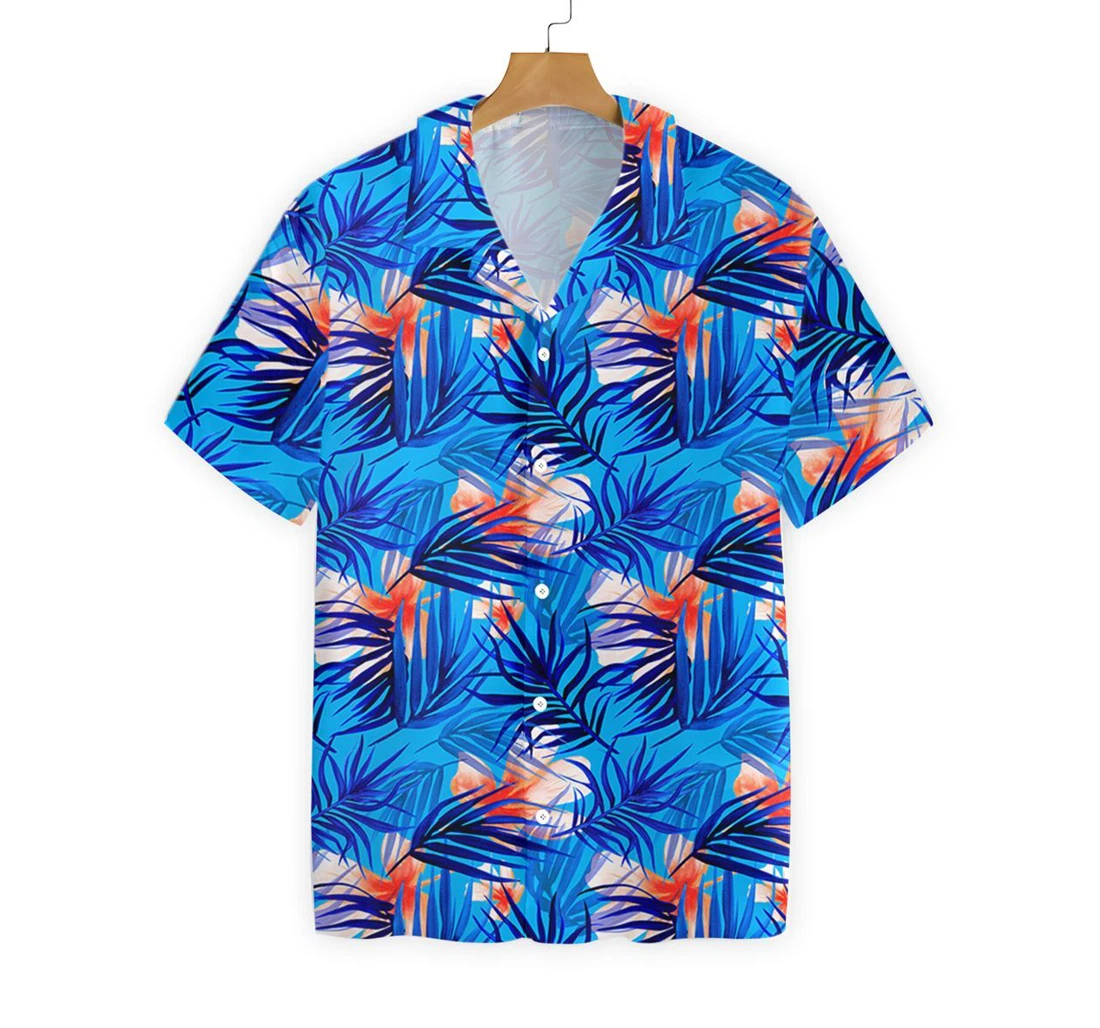 Seamless Pattern Hawaiian Shirt, Button Up Aloha Shirt For Men, Women