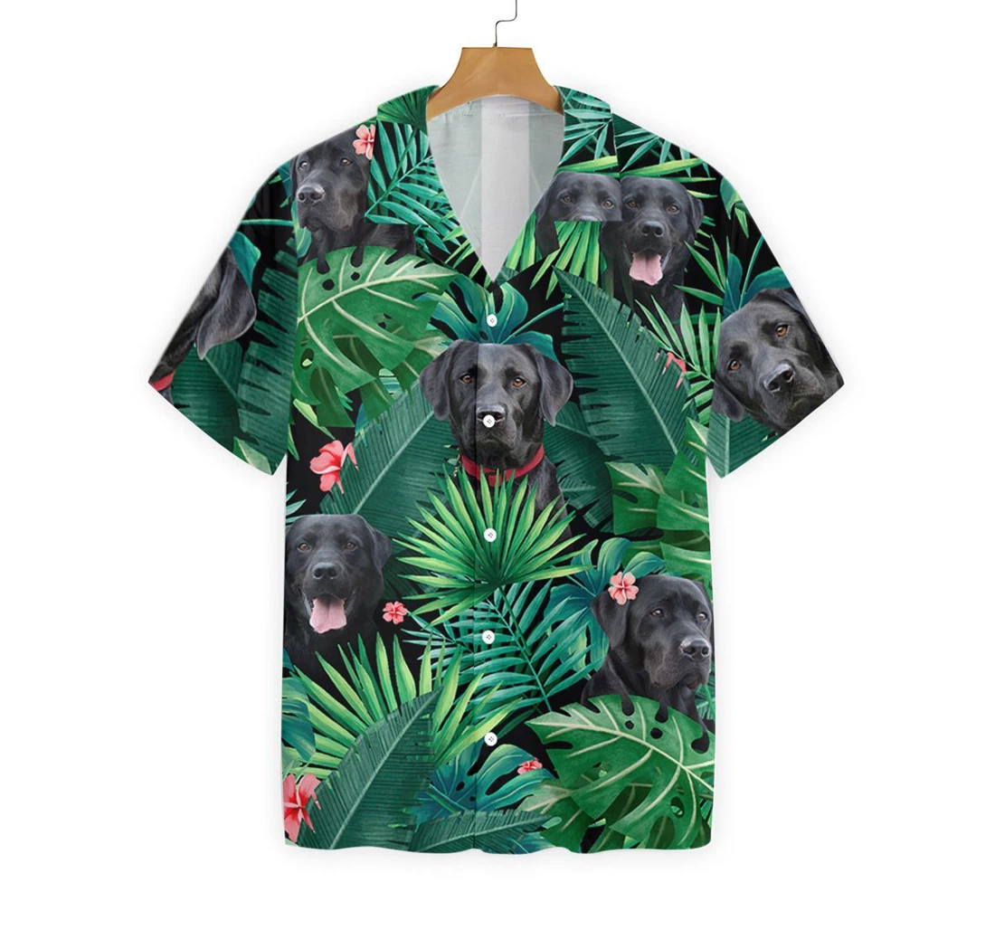 Labrador Hawaiian Shirt, Button Up Aloha Shirt For Men, Women