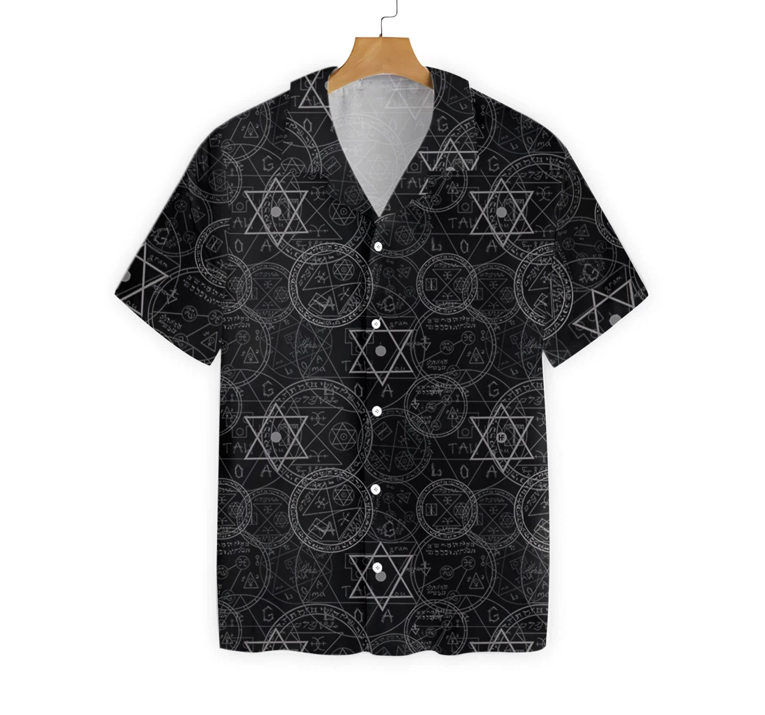 Devil Skulls Satanic Goth Gothic Hawaiian Shirt, Button Up Aloha Shirt For Men, Women