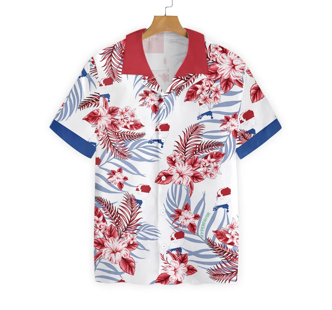 Netherlands Hawaiian Shirt, Button Up Aloha Shirt For Men, Women