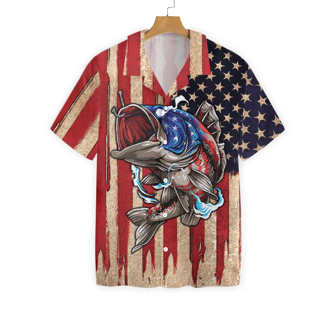 Hooked On Freedom Hawaiian Shirt, Button Up Aloha Shirt For Men, Women