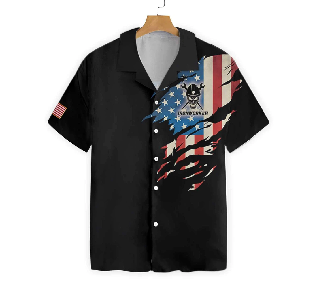 Ironworker My Craft Allows Me Build Anything Hawaiian Shirt, Button Up Aloha Shirt For Men, Women