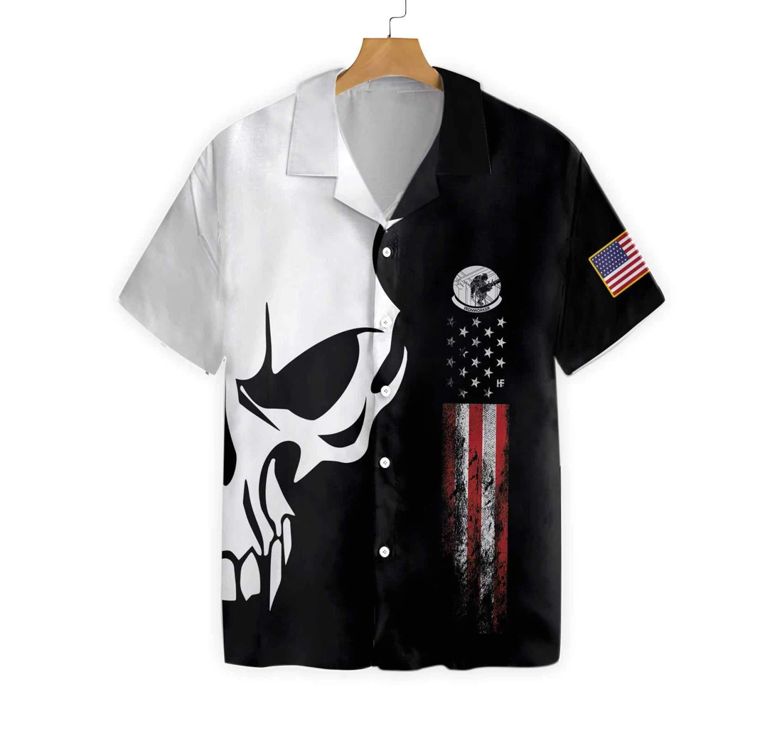 Ironworker Proud Skull Hawaiian Shirt, Button Up Aloha Shirt For Men, Women