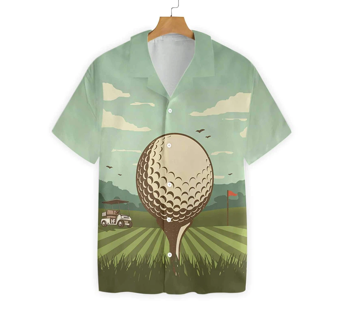 Golf In A Beautiful Day Hawaiian Shirt, Button Up Aloha Shirt For Men, Women