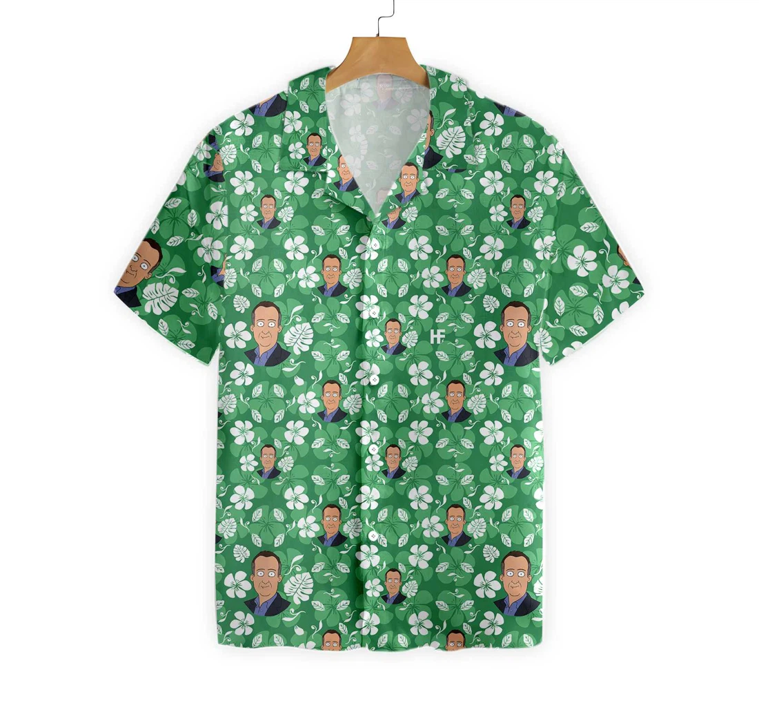 Sam Flowers Pattern Hawaiian Shirt, Button Up Aloha Shirt For Men, Women