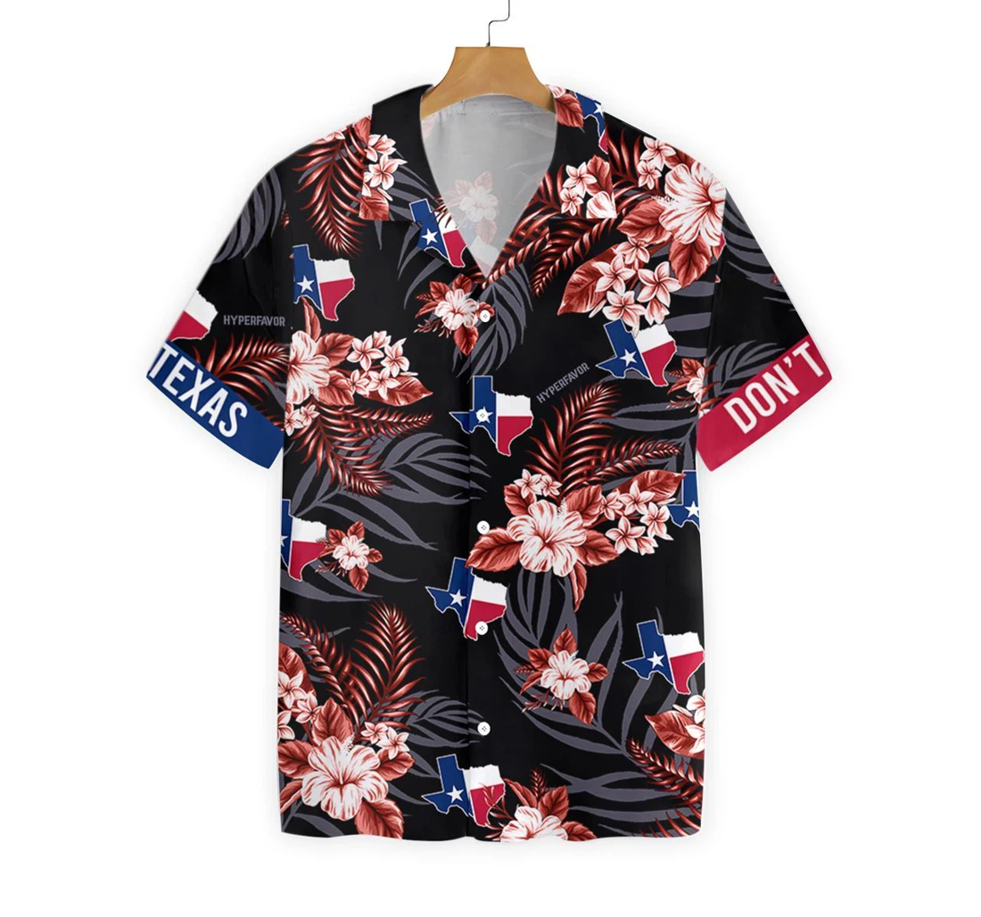 Texas Hawaiian Shirt, Button Up Aloha Shirt For Men, Women