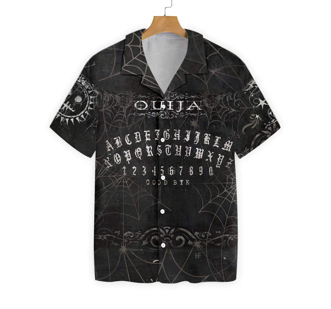 Wicca Ouija Board Hawaiian Shirt, Button Up Aloha Shirt For Men, Women