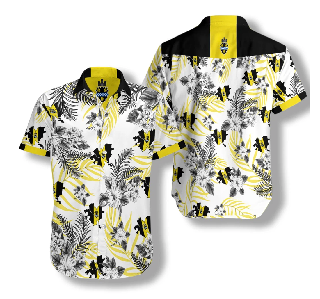 Pittsburgh Proud Hawaiian Shirt, Button Up Aloha Shirt For Men, Women