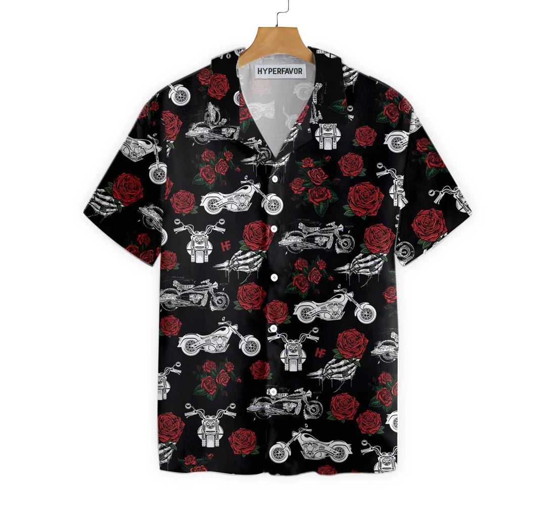 Live Love Motorbike Hawaiian Shirt, Button Up Aloha Shirt For Men, Women