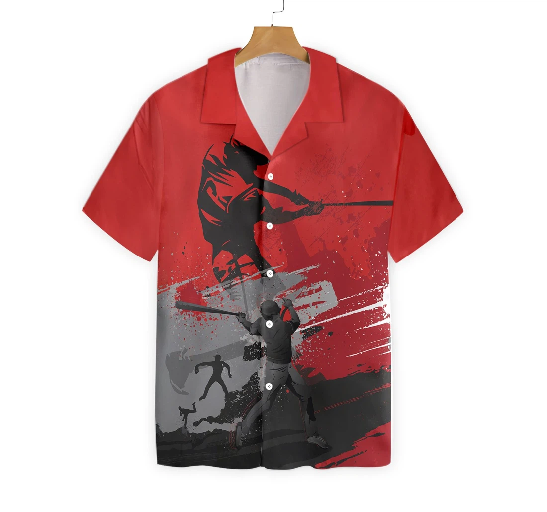 Baseball Red Is The New Black Hawaiian Shirt, Button Up Aloha Shirt For Men, Women