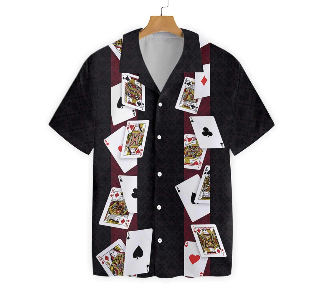 Blackjack Not Luck Just Skill Hawaiian Shirt, Button Up Aloha Shirt For Men, Women