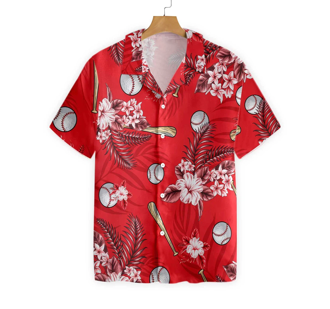 Hot Baseball Hawaiian Shirt, Button Up Aloha Shirt For Men, Women