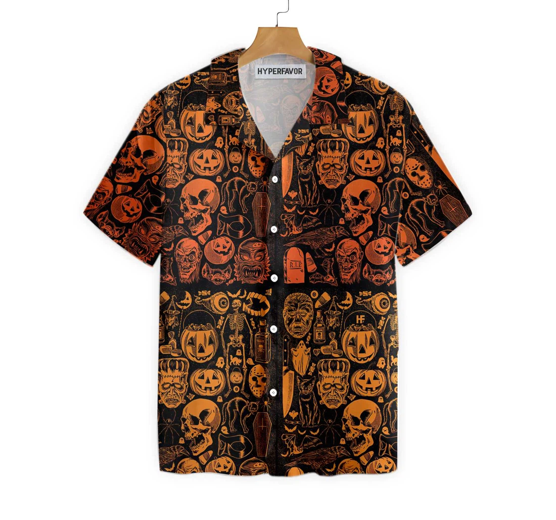 Everyday Is Halloween Real Hawaiian Shirt, Button Up Aloha Shirt For Men, Women