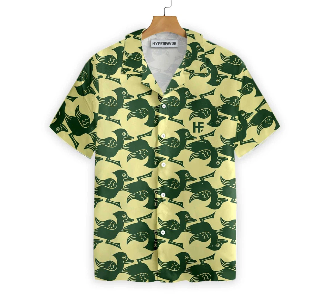 Welcome Duck Side Hawaiian Shirt, Button Up Aloha Shirt For Men, Women