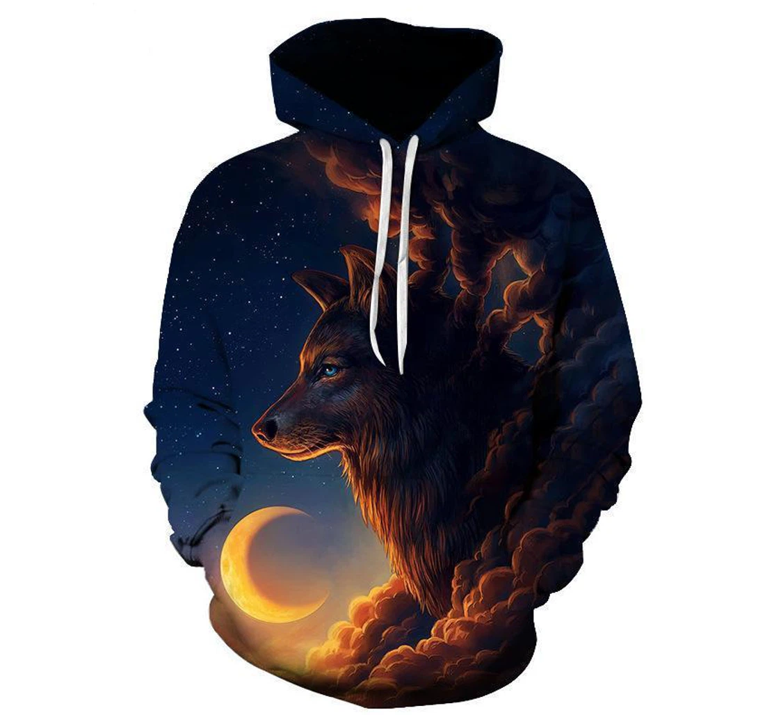 Night Guardian - 3D Printed Pullover Hoodie