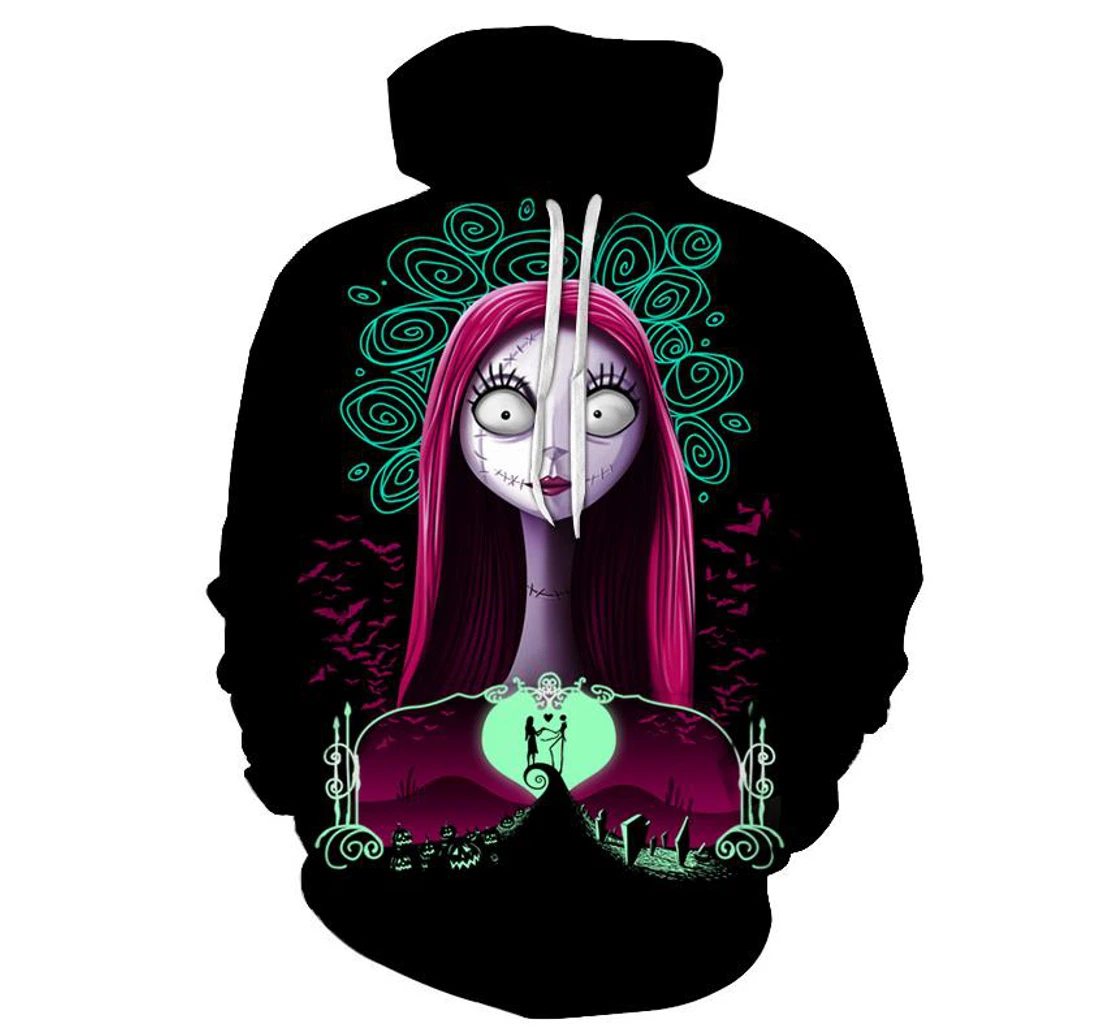 Sally The Nightmare Before Christmas - 3D Printed Pullover Hoodie