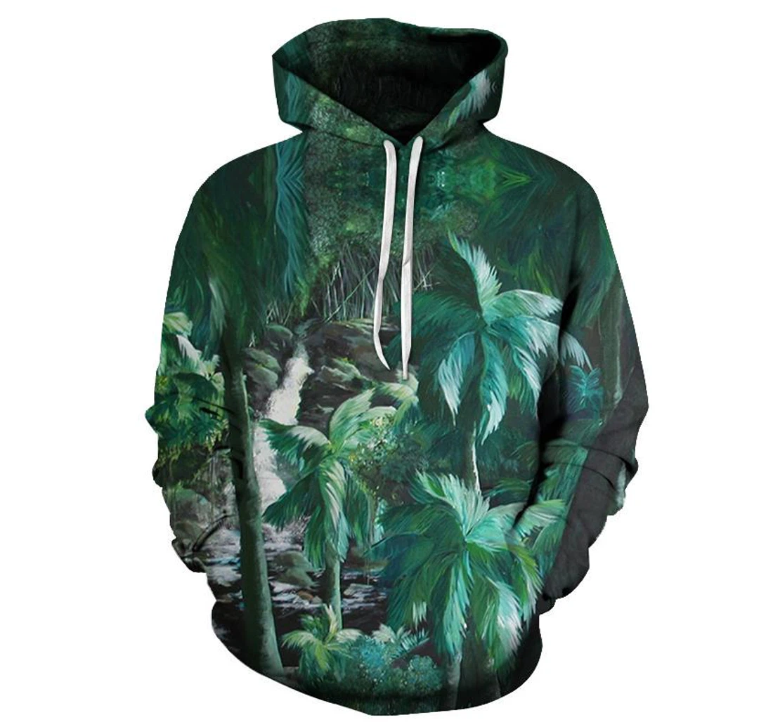Personalized Forest Green - 3D Printed Pullover Hoodie