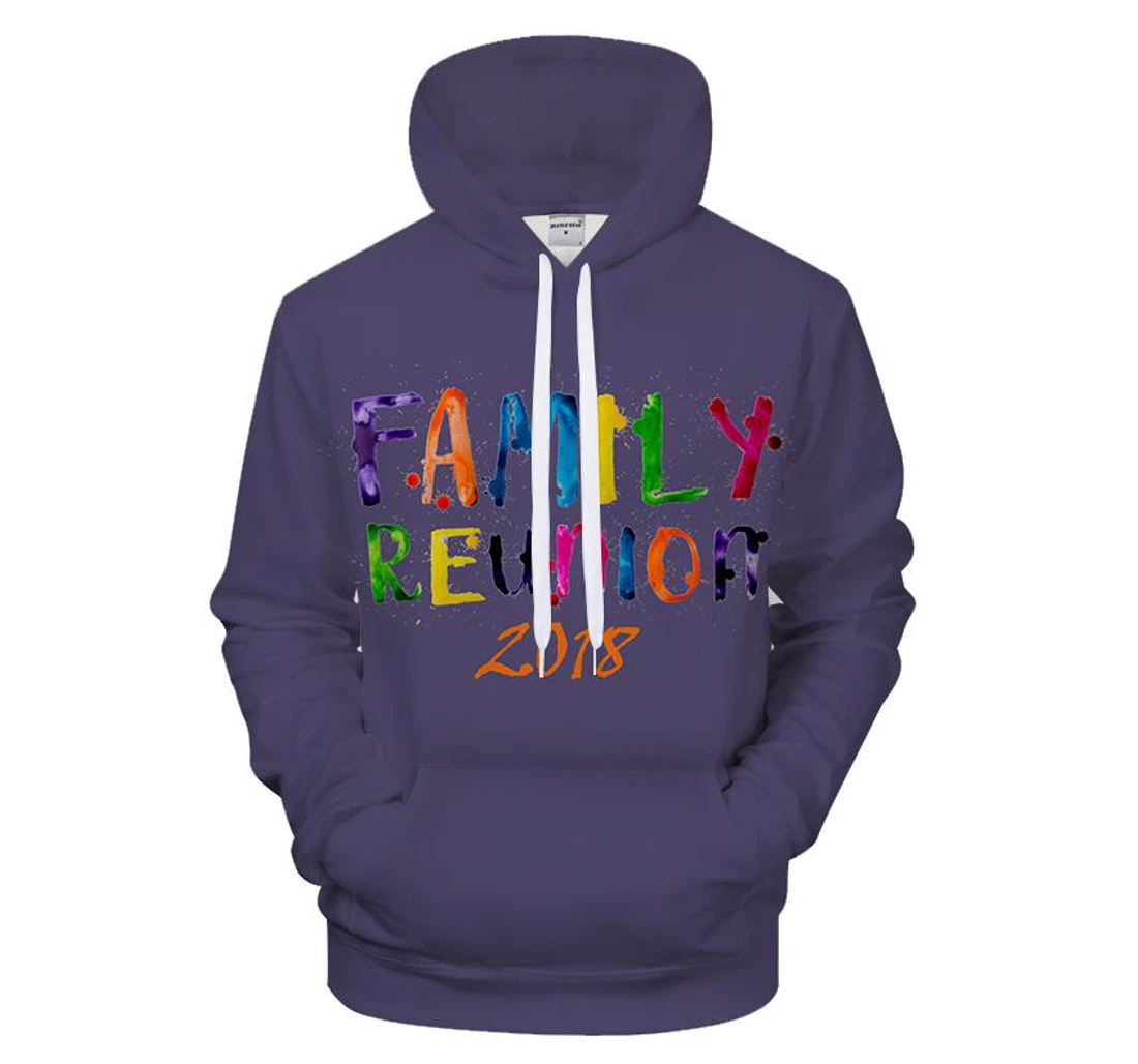 Personalized Family Reunion - 3D Printed Pullover Hoodie